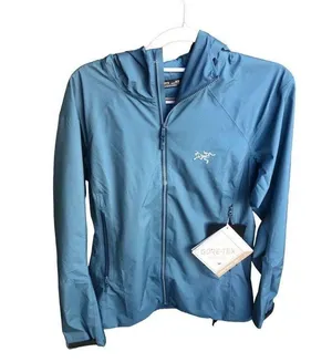 Arc’teryx Women’s Kadin Hoodie Jacket Gore-tex Medium Serene Blue New w/tag $400 thumbnail 2