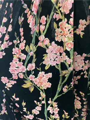 Women’s Bohme Jada Velvet Floral Maxi Dress Black Size S thumbnail 6