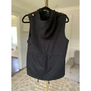 Zenana Outfitters Hooded Vest Black Utility Sherpa‎ Lined Streetwear Layers Boho thumbnail 4