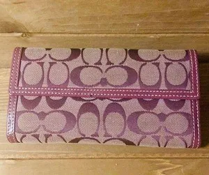 Coach women's wallet with credit card slots 8 length 4 wide thumbnail 3