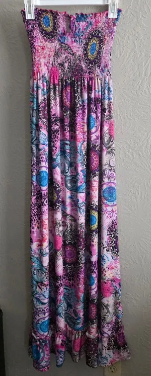 Just Love Medallion Print Maxi Dress Convertible XL thumbnail 1