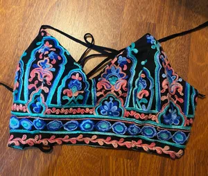 L'ATISTE Boho Embroidered Top thumbnail 2