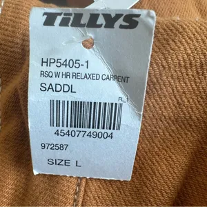 NWT RSQ Relaxed Carpenter Pants Womens L Brown High Rise Straight Streetwear thumbnail 7