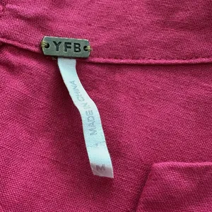 Young Fabulous & Broke Cape Code Pink Linen Maxi Dress M Eyelet Crochet Caftan thumbnail 4