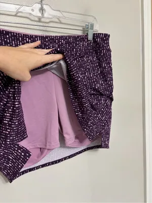 NEW Tranquility Active Skort in Sparkle Plum Purple - Size M thumbnail 7