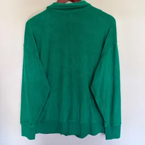 OFFLINE by Aerie Womens Green Terry Cloth Quarter Zip Pullover Sweatshirt Medium thumbnail 10