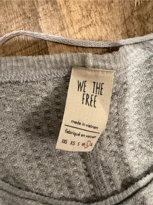 We The Free Free People Catalina Thermal Long Sleeve Grey Large thumbnail 3