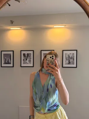 Colorful ZARA Top Crop thumbnail 4