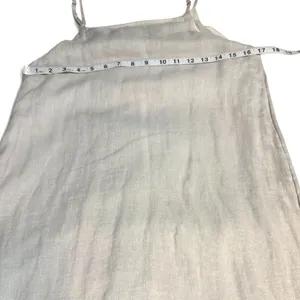 C&C California 100% Linen Stripe Maxi Dress XS Coastal Boho Summer Slip Dress thumbnail 6