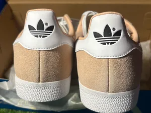 Adidas Gazelle Bold Shoes tan and white thumbnail 5