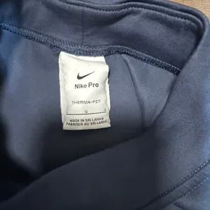 Nike Pro Therma-FIT ADV Womens Mock‎ Neck Long Sleeve Training Top Navy Blue L thumbnail 4