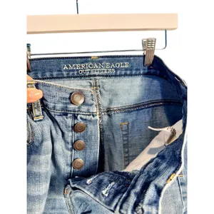 American Eagle Outfitters Button Fly Cutoff Denim Shorts Size 4 thumbnail 2