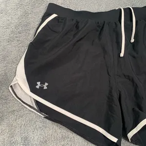 Under Armour Women's Black and White Athletic Shorts thumbnail 2