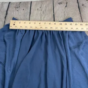 Zara Basics Dark Blue A line skirt size XS thumbnail 10