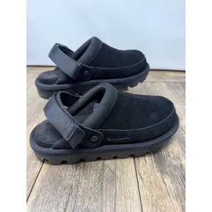 Koolaburra by UGG Burree Slingback Suede Clogs Black 1168093 Womens 7 thumbnail 2