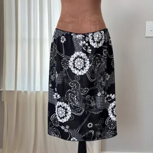90s Vintage Rag Midi Skirt XL Floral Grunge Fairy Whimsigoth Y2K Ren Faire Beach thumbnail 2