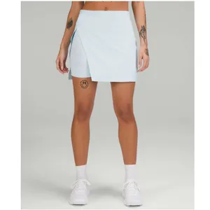 Lululemon Super-High-Rise Side-Slit Tennis Skirt Powder Blue W8AFKS Size 12 thumbnail 2