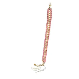 Chan Luu Purple Mauve Pink Goldtone Chain Link Boho Bracelet thumbnail 3