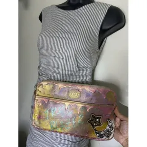 Gucci Purple Pink Gold W Vintage Customized By W S thumbnail 8