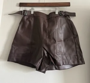 Bar III faux leather shorts thumbnail 1