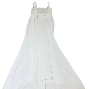 NWOT Lulus Size Medium Loving Fate White Bow Square Neck Backless Maxi Dress thumbnail 11