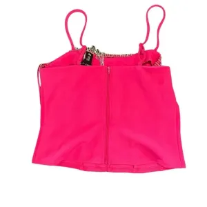 NWT Sincerely Jules Pink Corset Tank Top with Dangle‎ Rhinestones Size Medium thumbnail 5
