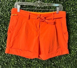 Salomon Coral Orange Performance Shorts Sz Small thumbnail 1