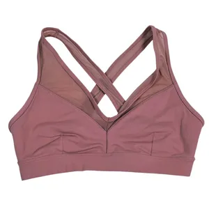Alo Airlift Mesh Just Right Sports Bra Size S Pink Mauve Pilates Gym Yoga Sporty thumbnail 2