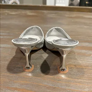 New Nine‎ West Women's Bridal Hott Pointy Toe Dress Mules Size 6.5 thumbnail 7