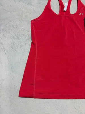 Under Armour NWT Women's Red Performance Racerback Tank large thumbnail 2