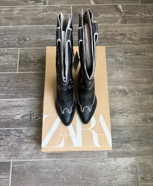 Zara Star Genuine Leather Cowboy Western Boots thumbnail 5