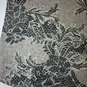 Miss Me Gray Floral Lace Tank Top thumbnail 2