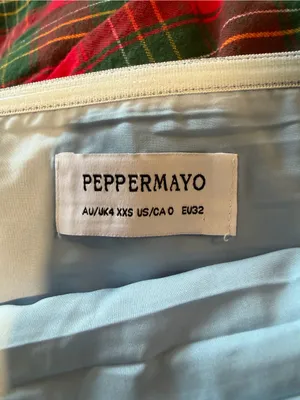 Peppermayo Full-Length Strapless Light Blue Maxi Dress Size 0 thumbnail 3