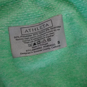 Athleta‎ Green Ruched Performance Top Size S thumbnail 9