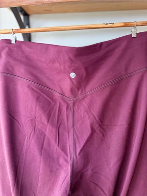 CRZ YOGA Butterluxe Burgundy Plum High-Rise Jogger Pants Sz Small thumbnail 7