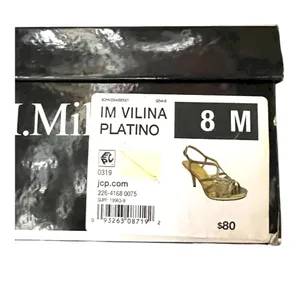 I. Miller Silver Strappy Women's Dressy Party Sandals size 8 new‎ thumbnail 4