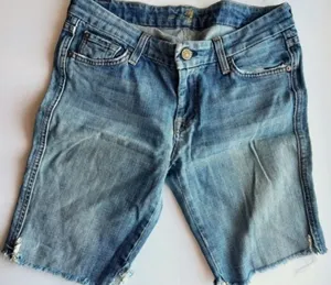 7 For All Mankind • A Pocket Distressed Hem Bermuda Shorts thumbnail 1