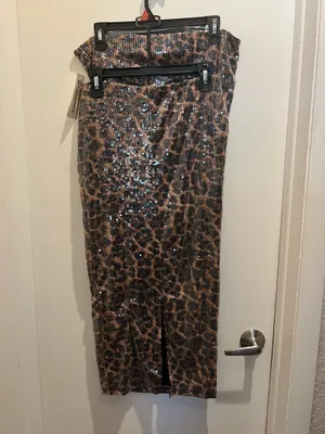 No Boundaries Snake Print Sequin Skirt Set thumbnail 12