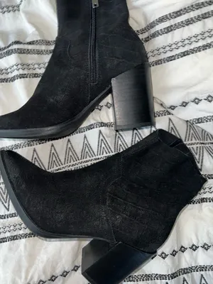 Steve Madden Black Heeled Boots thumbnail 2