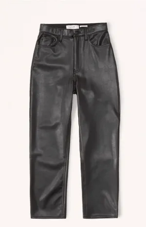 Abercrombie Vegan Leather Ankle Pants thumbnail 4