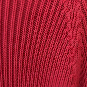 Keren Hart Chunky‎ Women’s Sweater. Red. 100% cotton. Medium. thumbnail 9