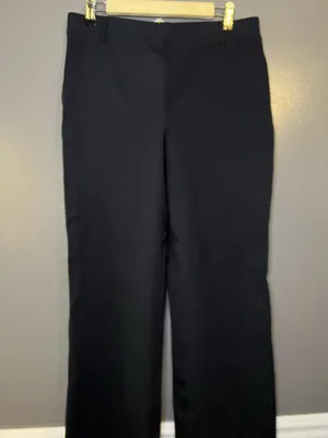 Quince Pants Womens Petite Large Navy Ponte Bootcut Pull On Stretch Work Office thumbnail 1