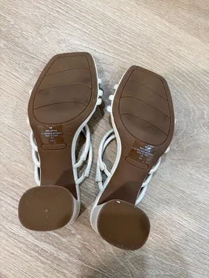 Nine West Women’s Girlie Square Toe Strappy Dress Sandals – White, Size 8 thumbnail 11