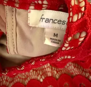 Red Lace Dress Francesca's thumbnail 3