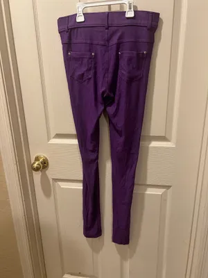 Purple Stretch Skinny Jeans – Women’s Size M thumbnail 2
