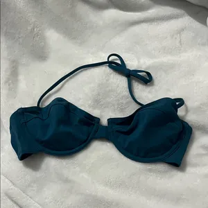 Aritzia Babaton Women’s Dark Teal Green Bikini Top Size Medium thumbnail 3