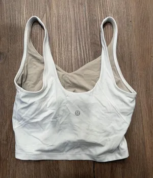 Lululemon Align Tank Top White Nulu Built-in Bra Size 6 LW1CRTS thumbnail 1