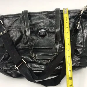 COACH Black Patent Leather Shoulder Bag thumbnail 3