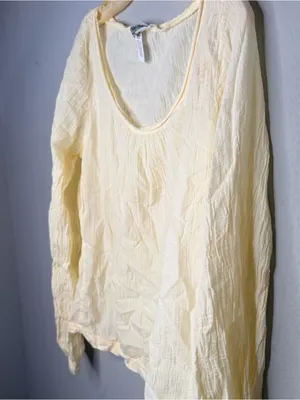 Hard Tail Forever Yellow Cotton Top nwot Size L thumbnail 3