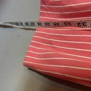 Jcrew knit midi T-shirt dress pink stripes‎ size Small Cotton thumbnail 8